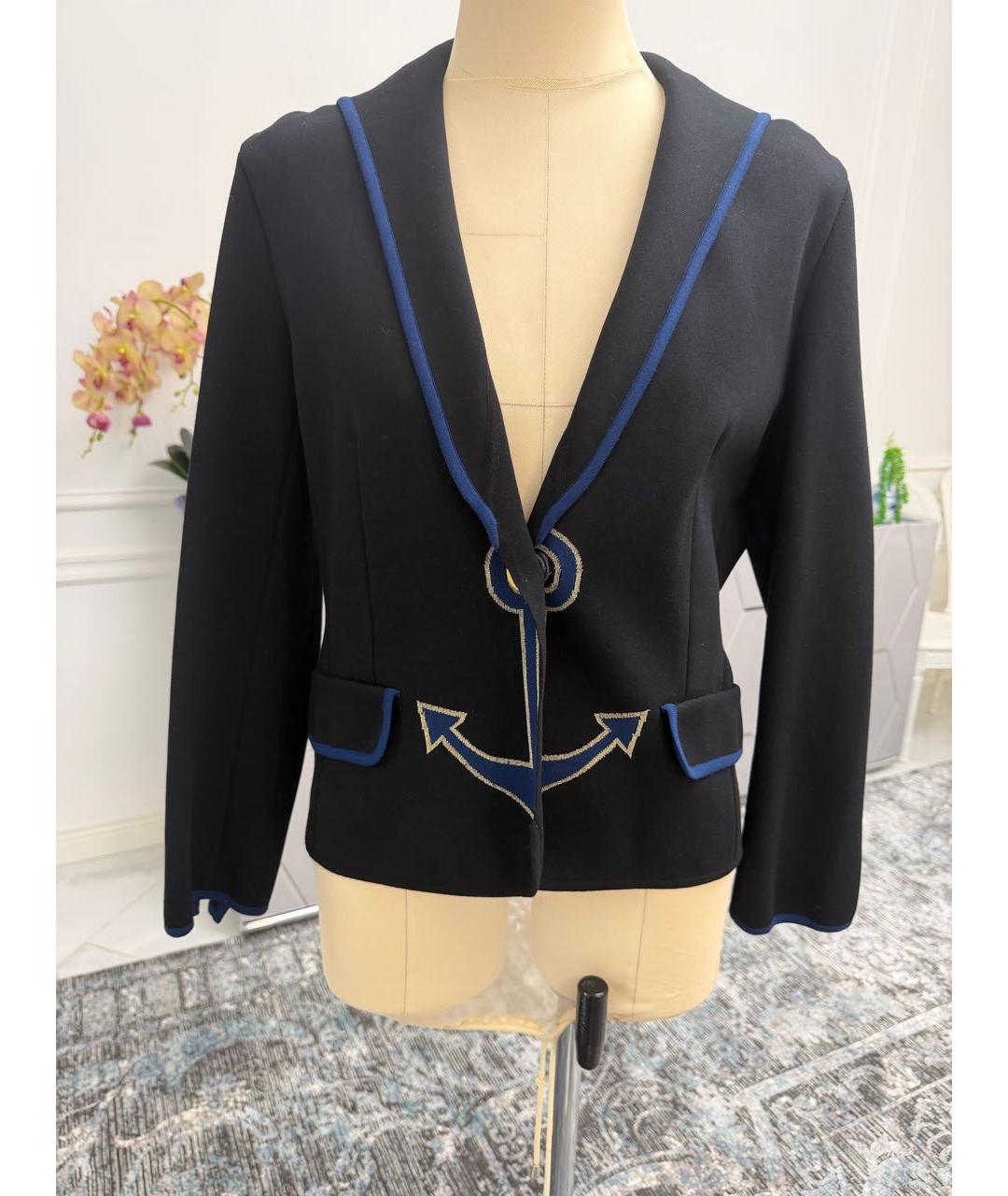 YVES SAINT LAURENT BEAUTY Черный вискозный жакет/пиджак, фото 5