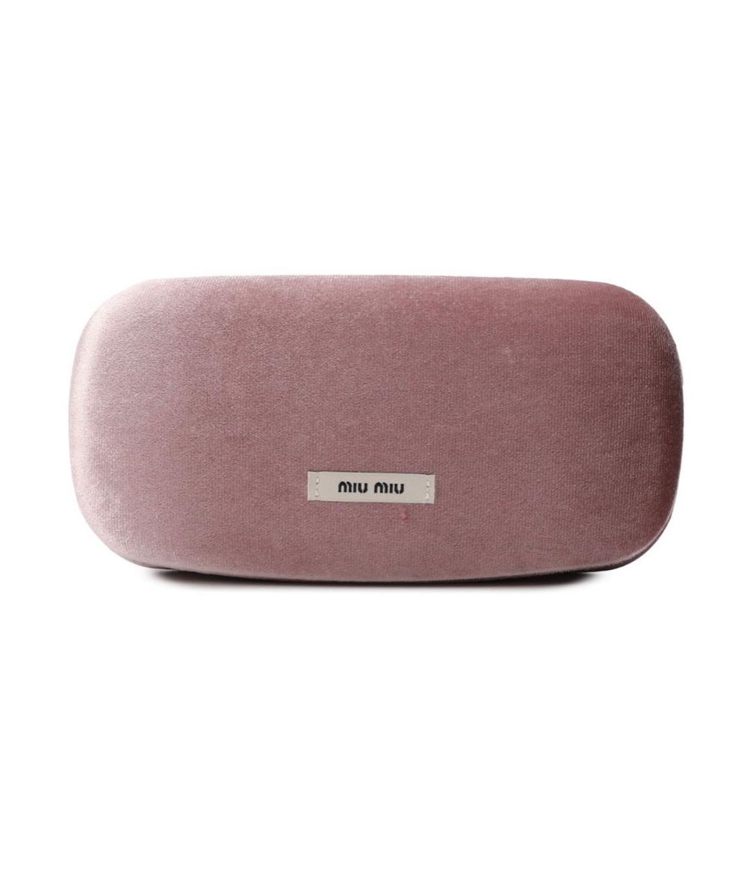 MIU MIU Золотые металлические солнцезащитные очки, фото 4