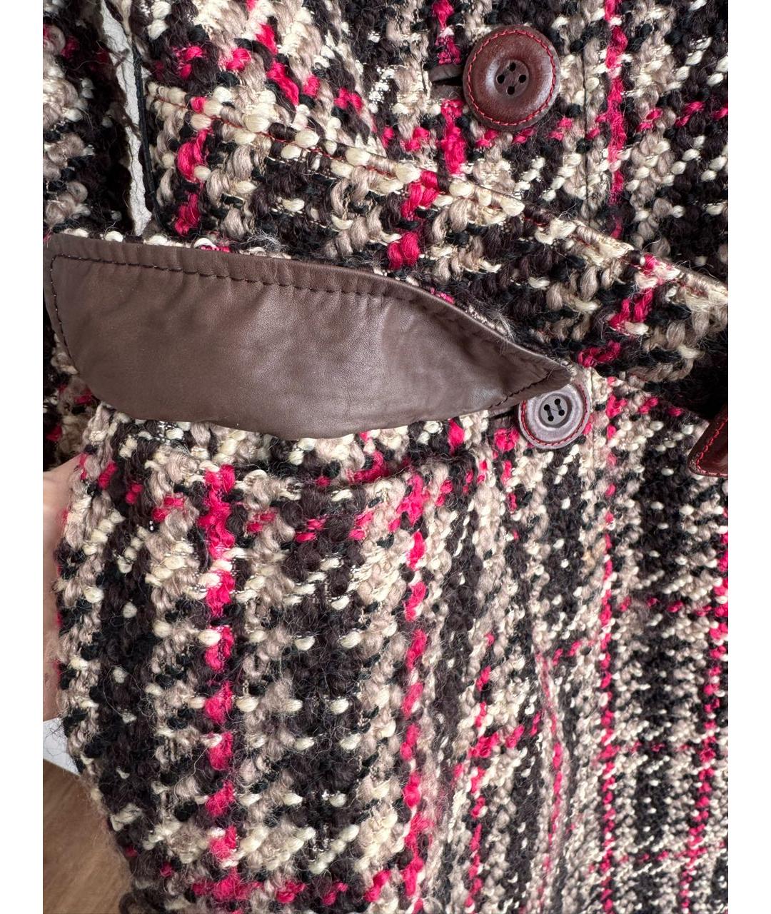 DOLCE&GABBANA Мульти шерстяное пальто, фото 6