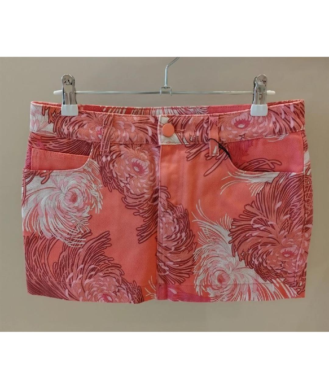 GUCCI Мульти хлопковая юбка мини, фото 6