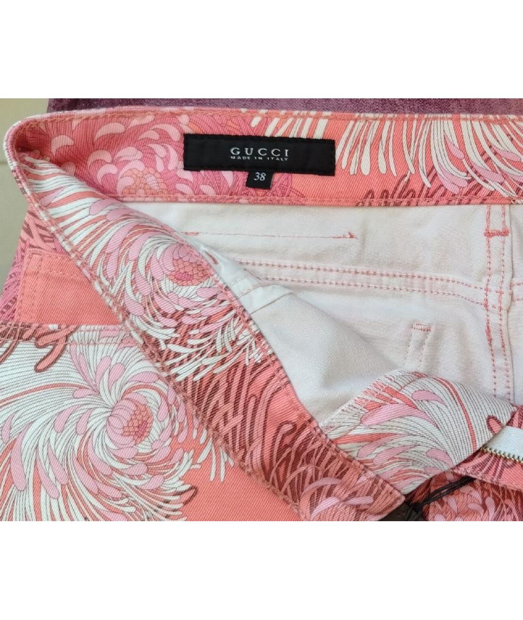 GUCCI Мульти хлопковая юбка мини, фото 3