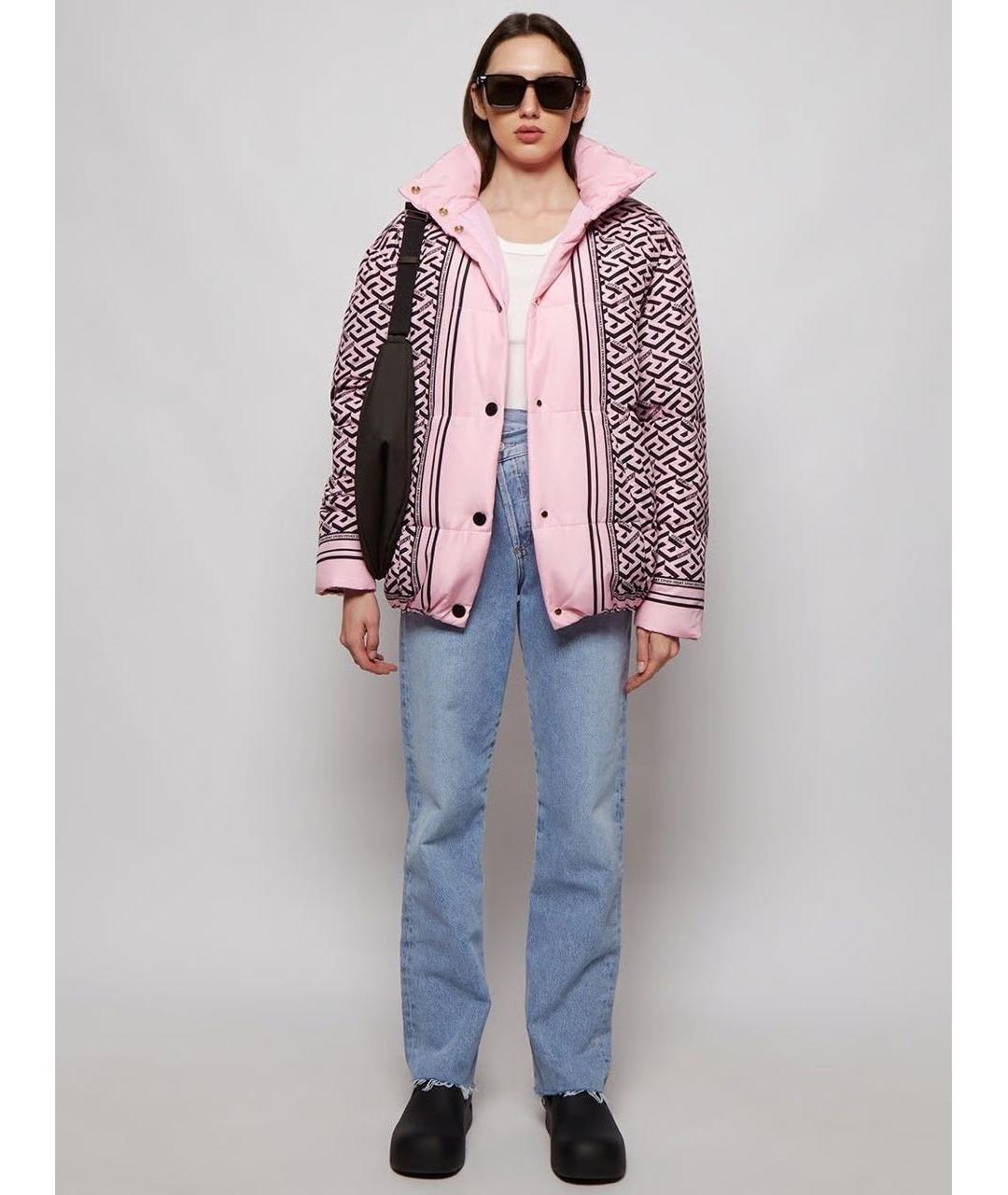 VERSACE Розовый пуховик, фото 2