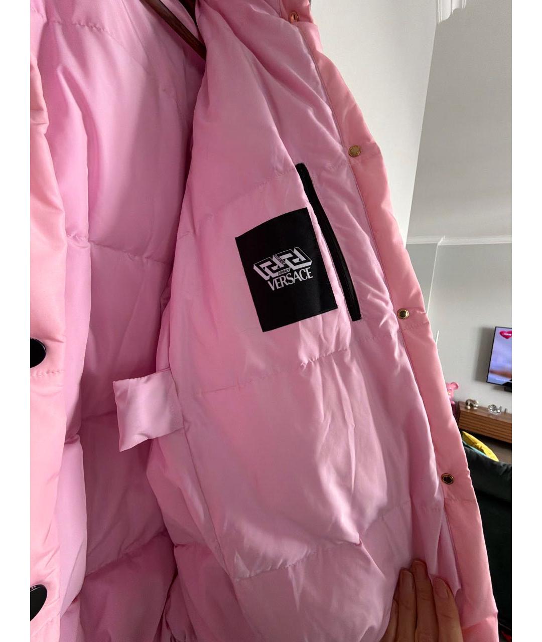 VERSACE Розовый пуховик, фото 7