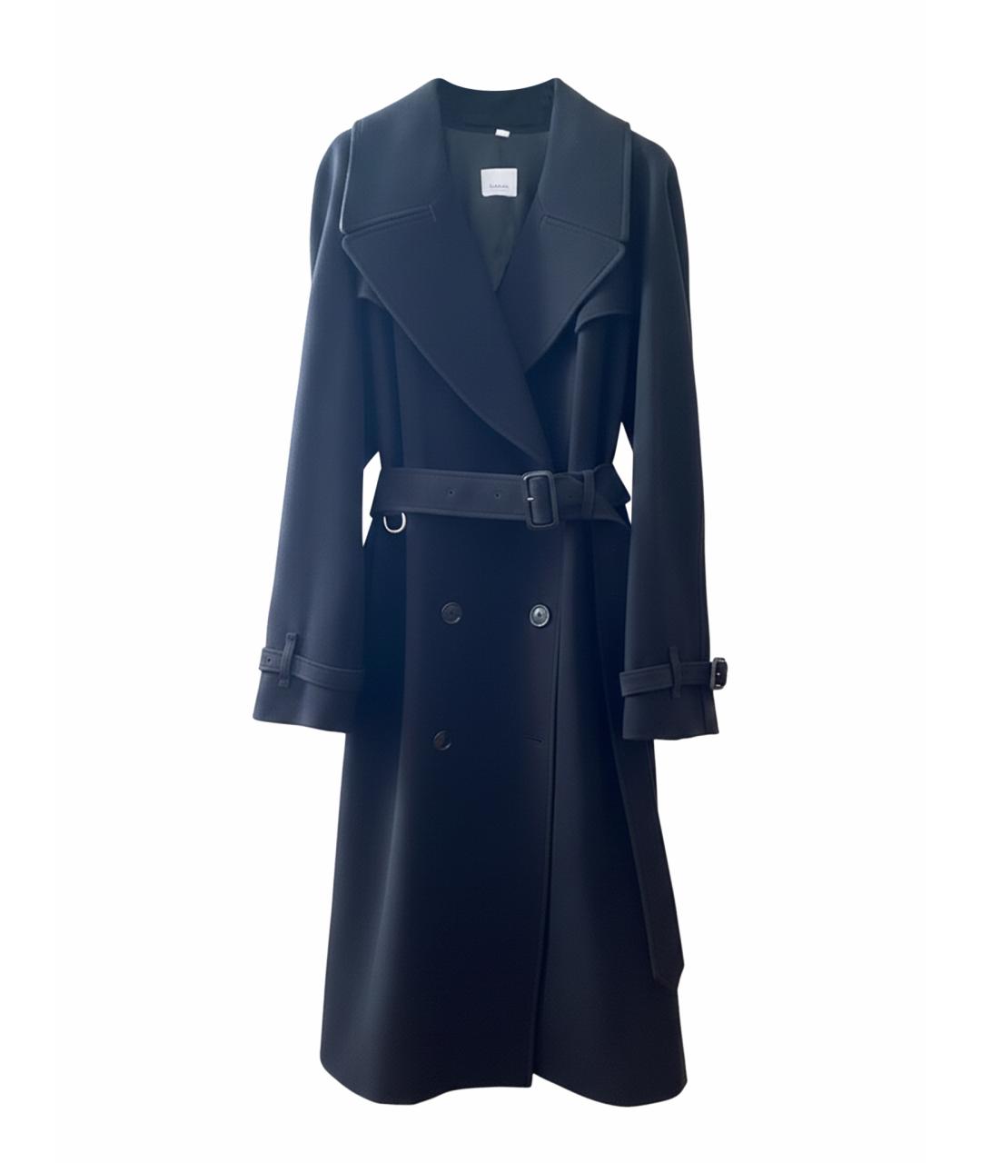 BURBERRY Черное шерстяное пальто, фото 1