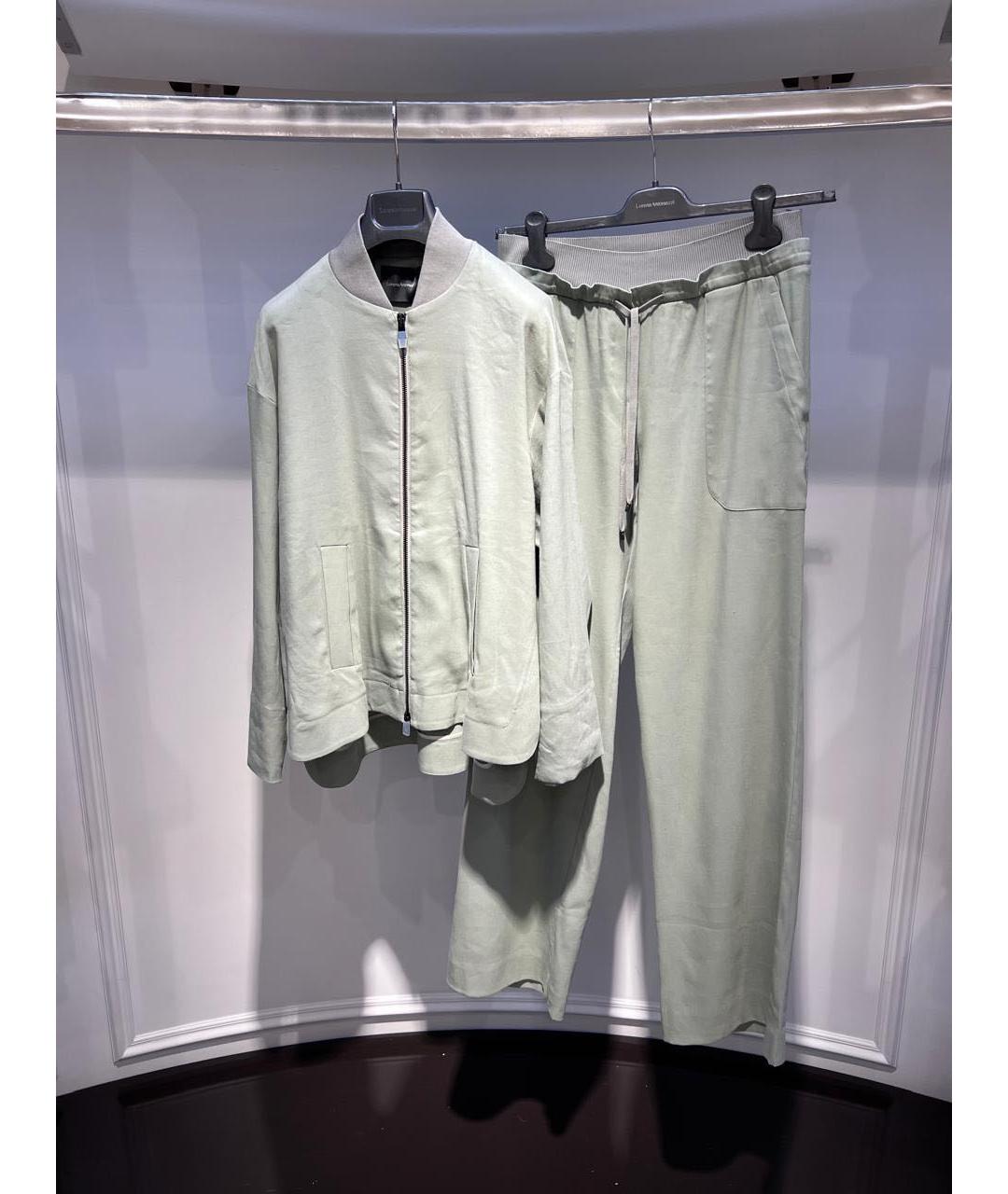 LORENA ANTONIAZZI Зеленый льняной костюм с брюками, фото 2