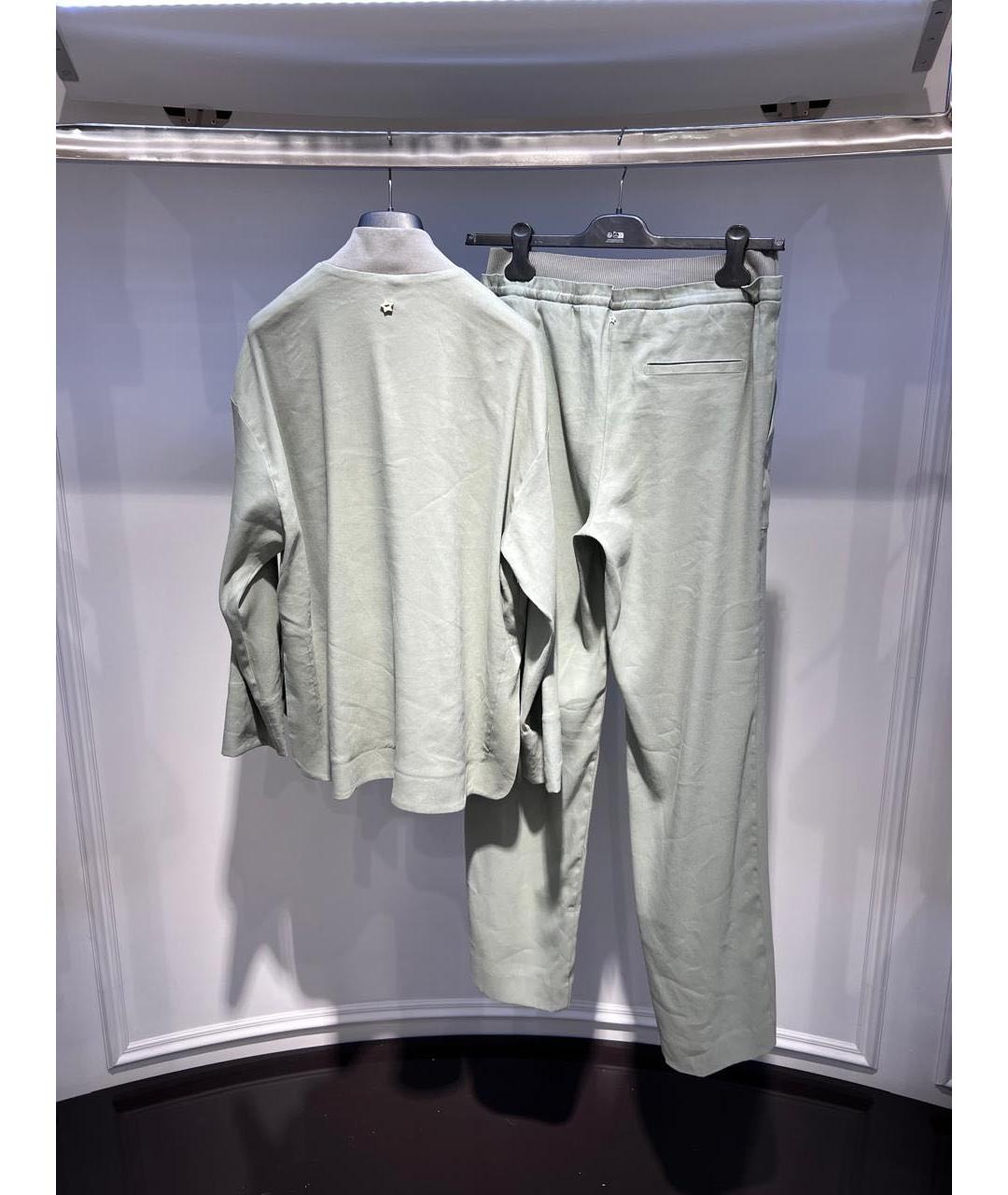 LORENA ANTONIAZZI Зеленый льняной костюм с брюками, фото 3