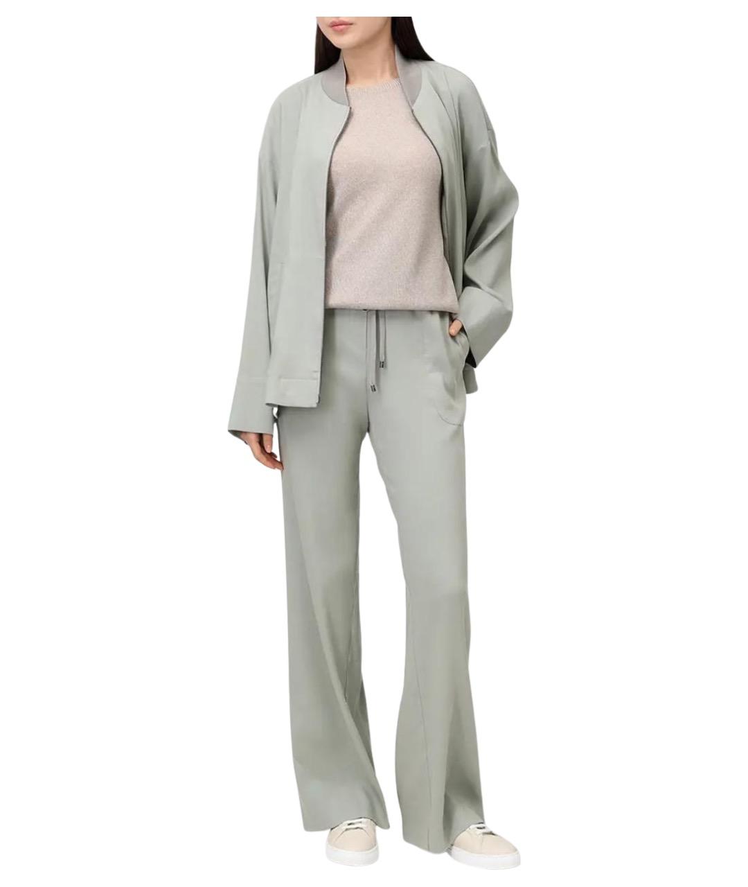 LORENA ANTONIAZZI Зеленый льняной костюм с брюками, фото 1