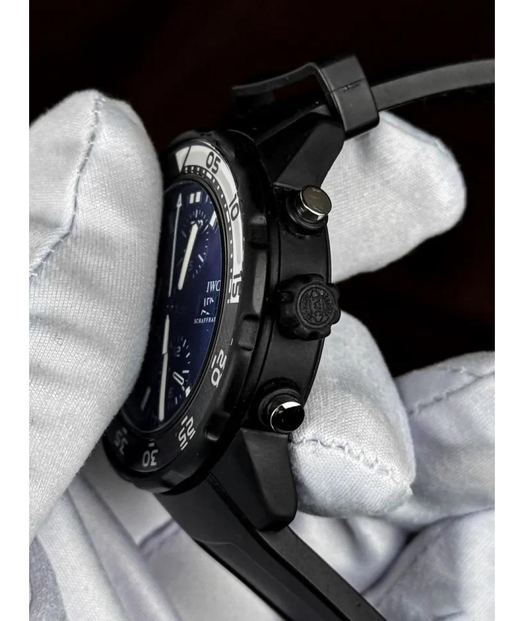 IWC Черные часы, фото 4