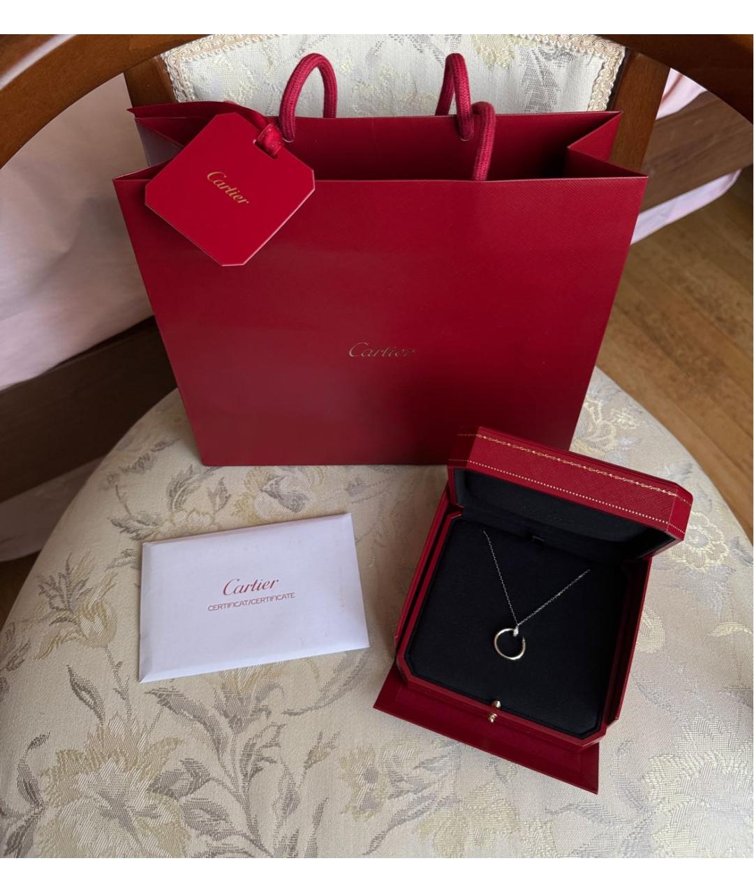 CARTIER Белое колье из белого золота, фото 3