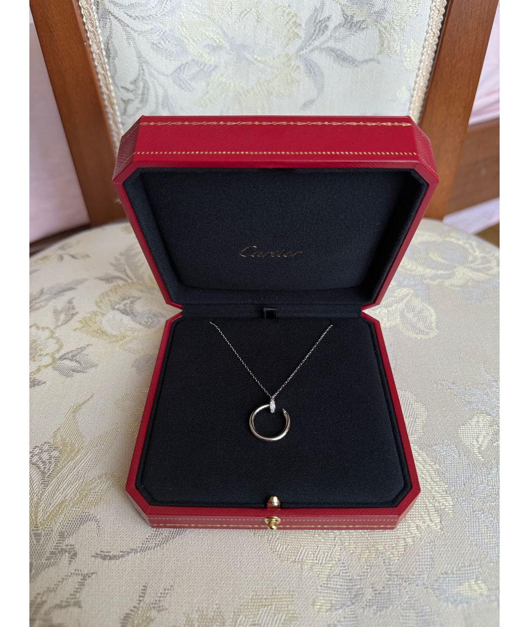 CARTIER Белое колье из белого золота, фото 4