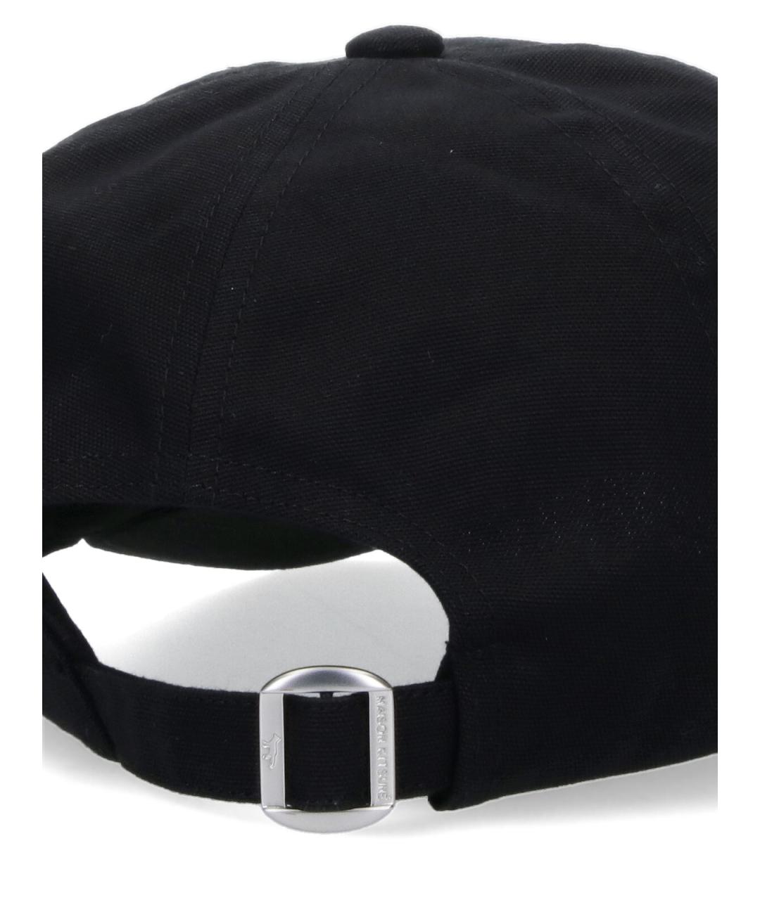 MAISON KITSUNE Черная хлопковая кепка, фото 3