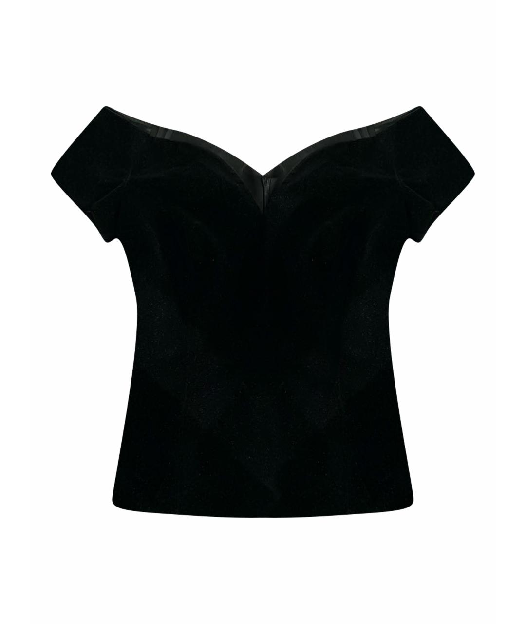 12 STOREEZ Черный бархатный корсет, фото 1