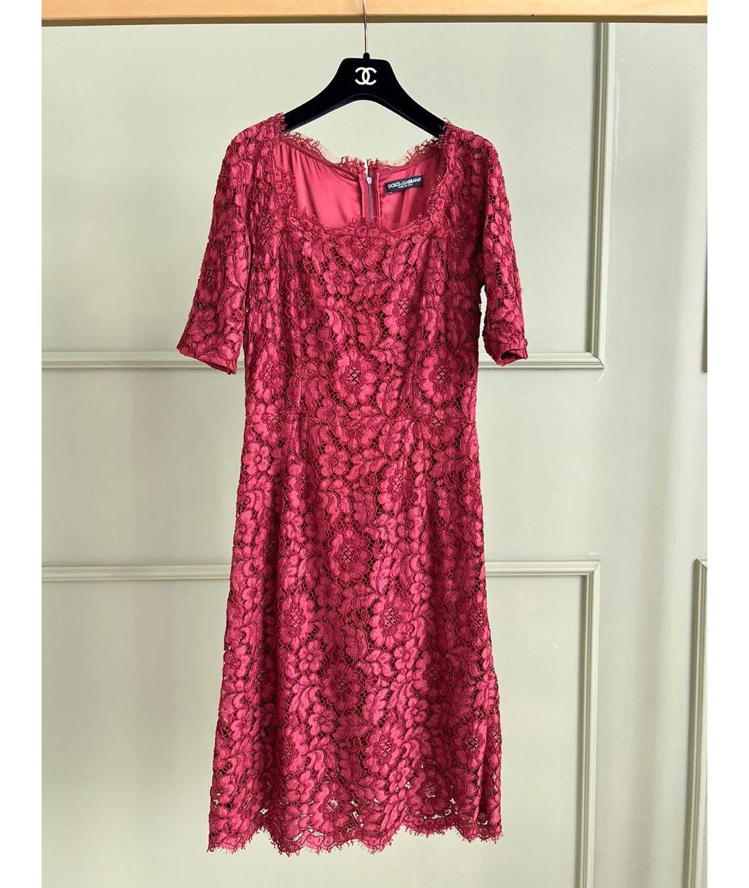 DOLCE&GABBANA Красное повседневное платье, фото 9