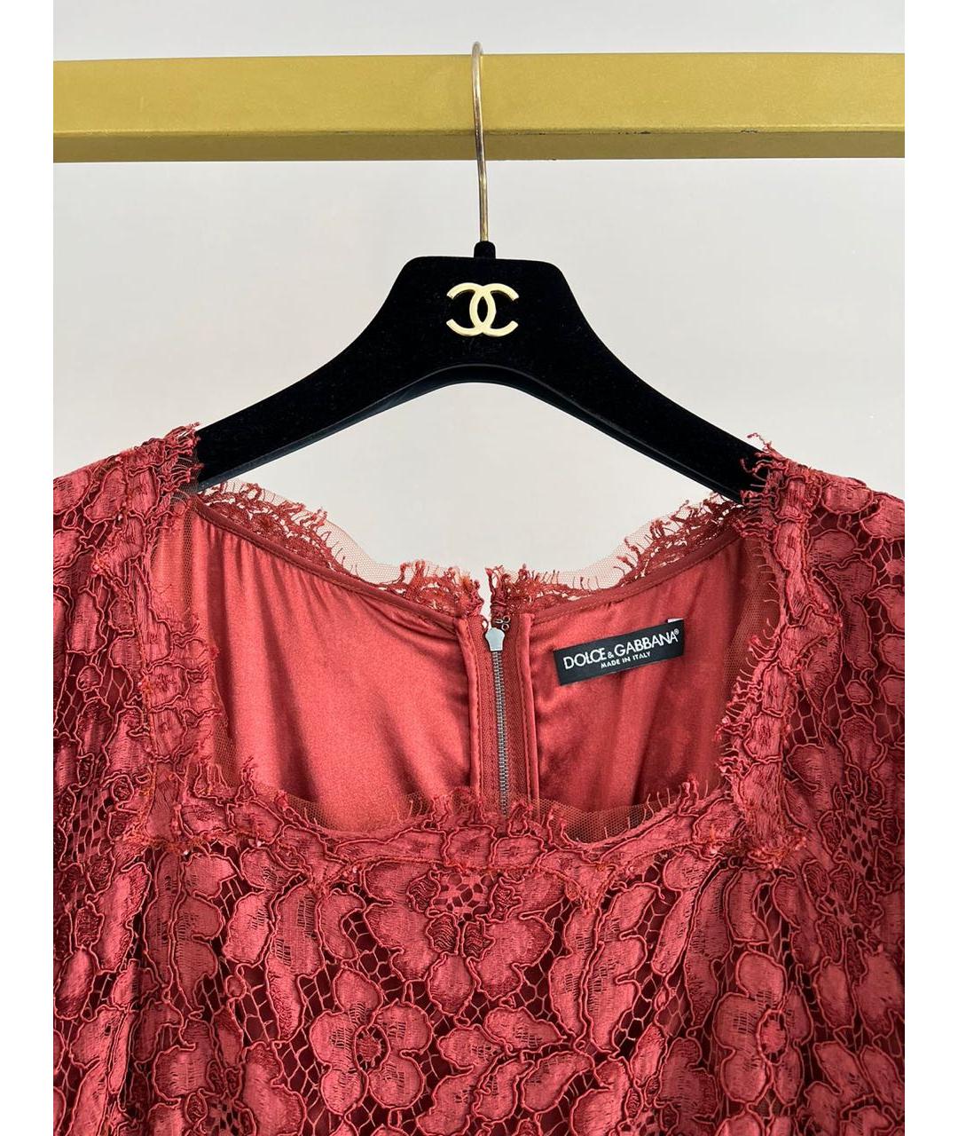 DOLCE&GABBANA Красное повседневное платье, фото 3