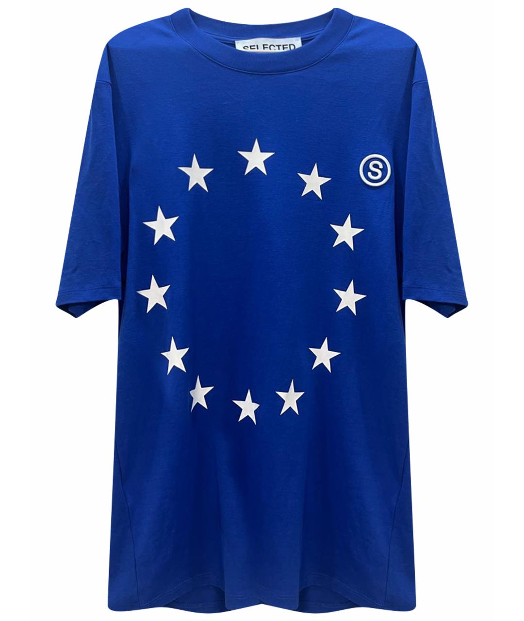 ETUDES Синяя хлопковая футболка, фото 1