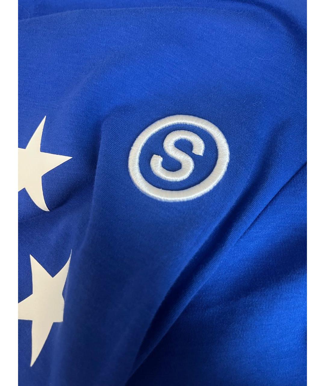 ETUDES Синяя хлопковая футболка, фото 4