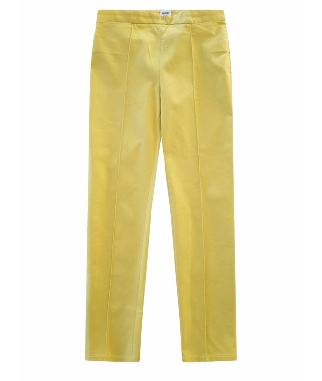 HERMES Желтые бриджи, фото 1