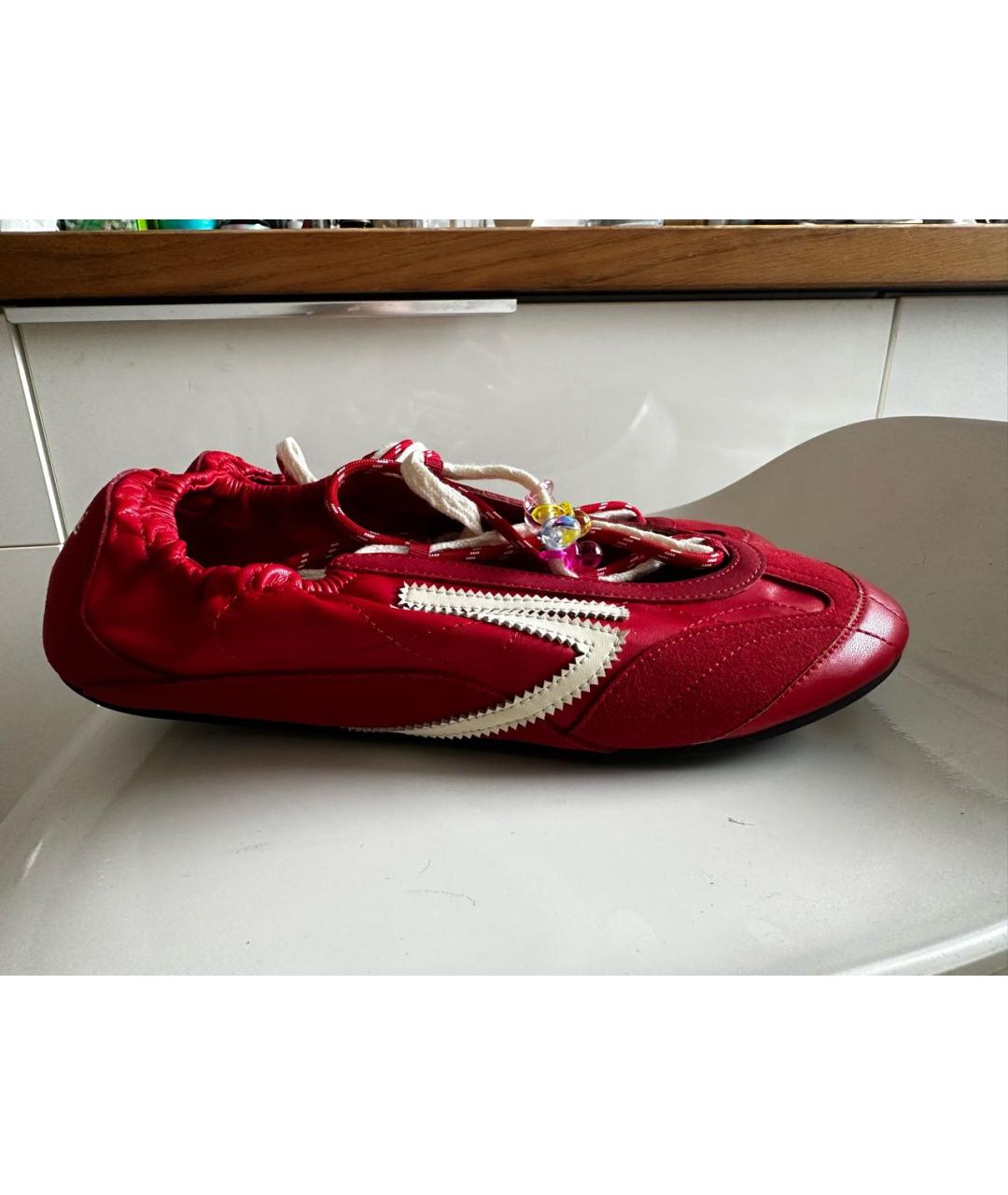 PURAAI Красные кеды из искусственной кожи, фото 9