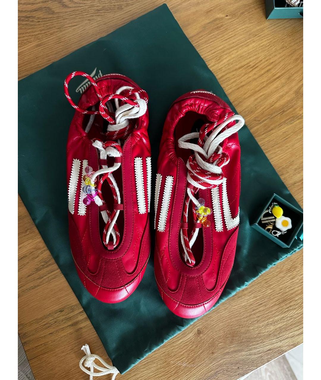 PURAAI Красные кеды из искусственной кожи, фото 2