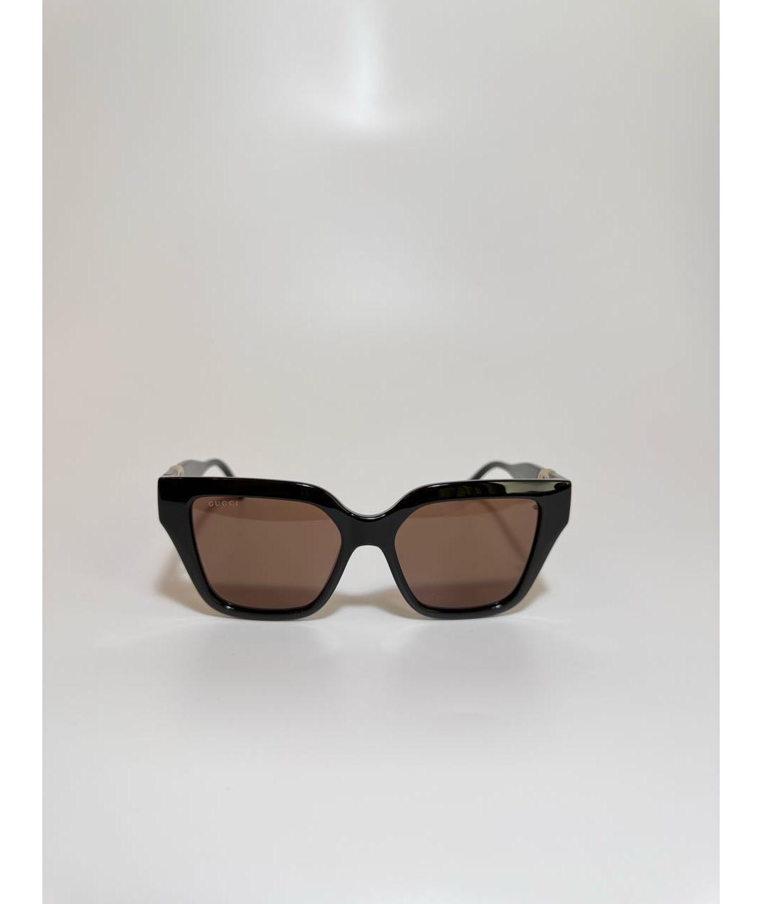 GUCCI Черные пластиковые солнцезащитные очки, фото 6