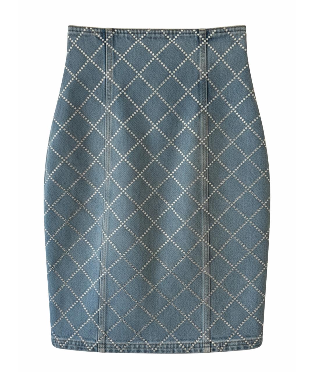 BALMAIN Синяя юбка макси, фото 1