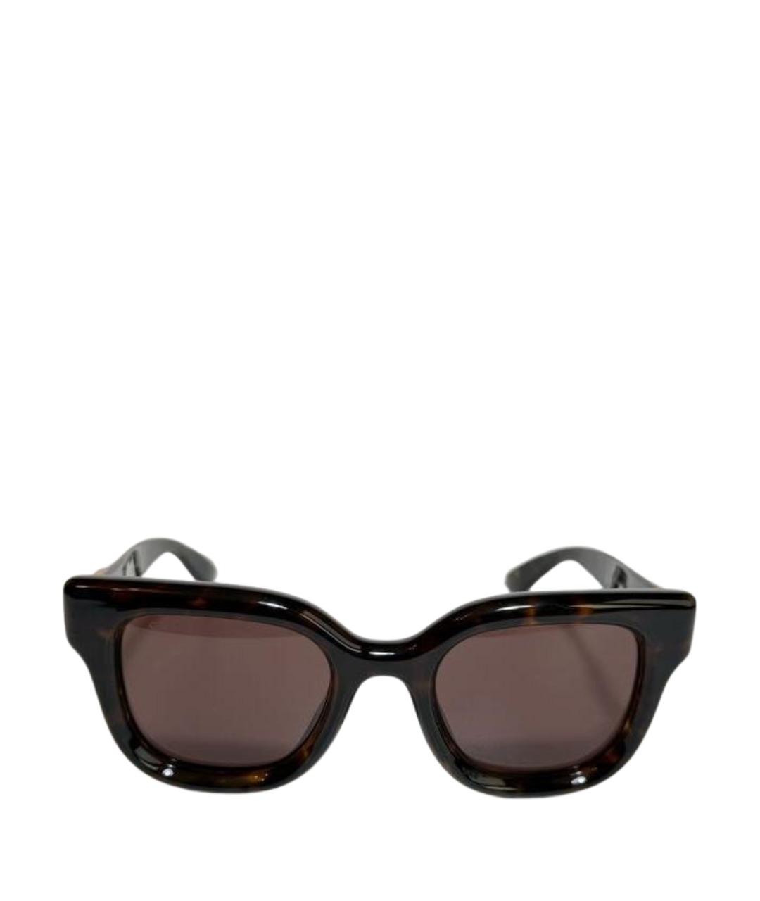 GUCCI Коричневые пластиковые солнцезащитные очки, фото 1