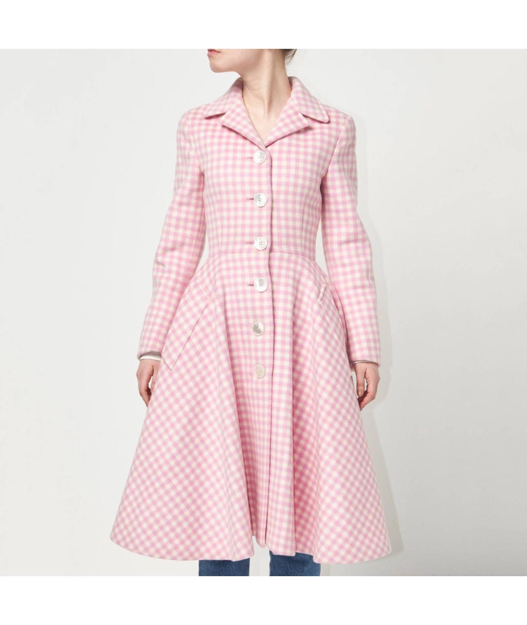 PRADA Розовое шерстяное пальто, фото 9