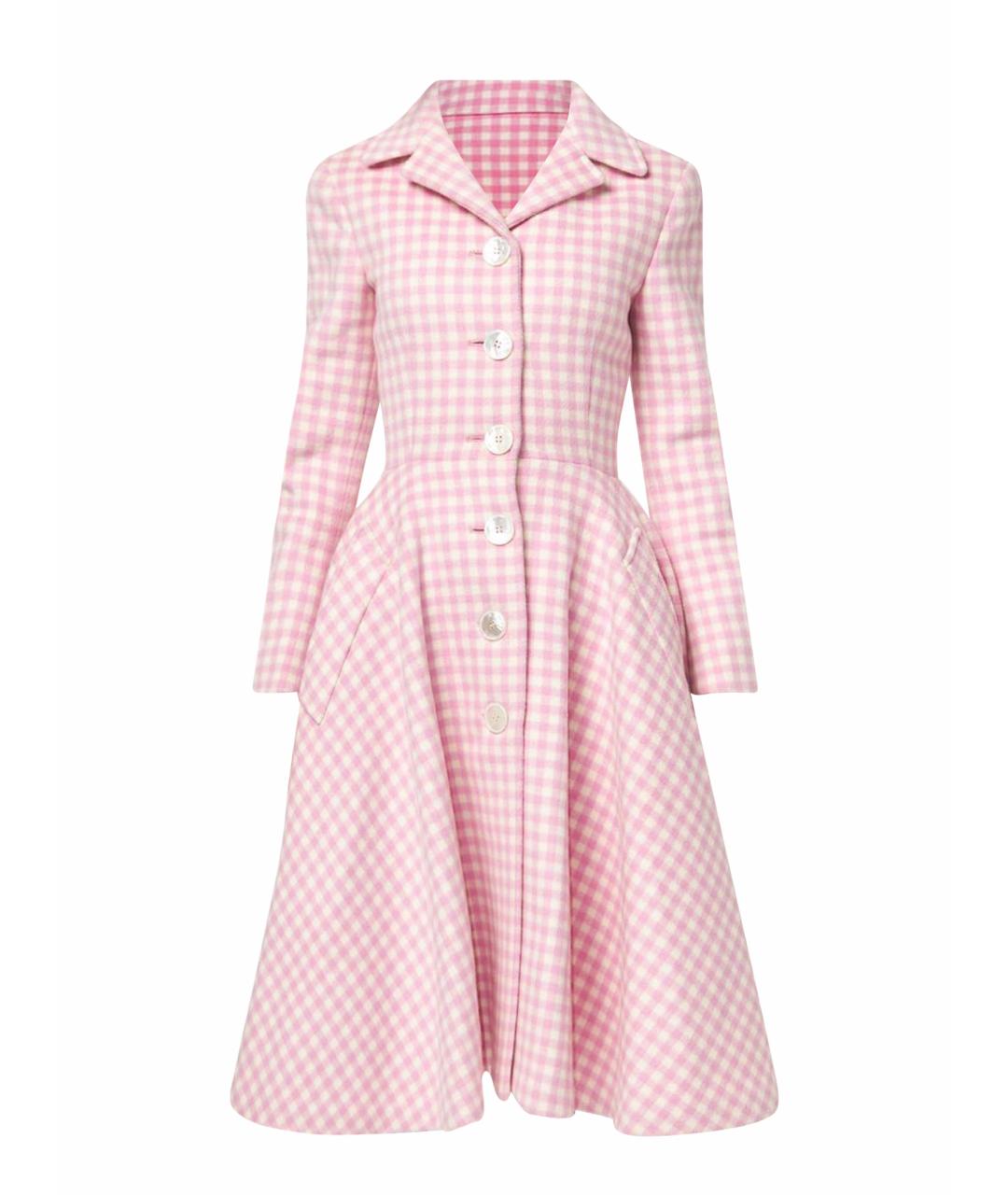 PRADA Розовое шерстяное пальто, фото 1