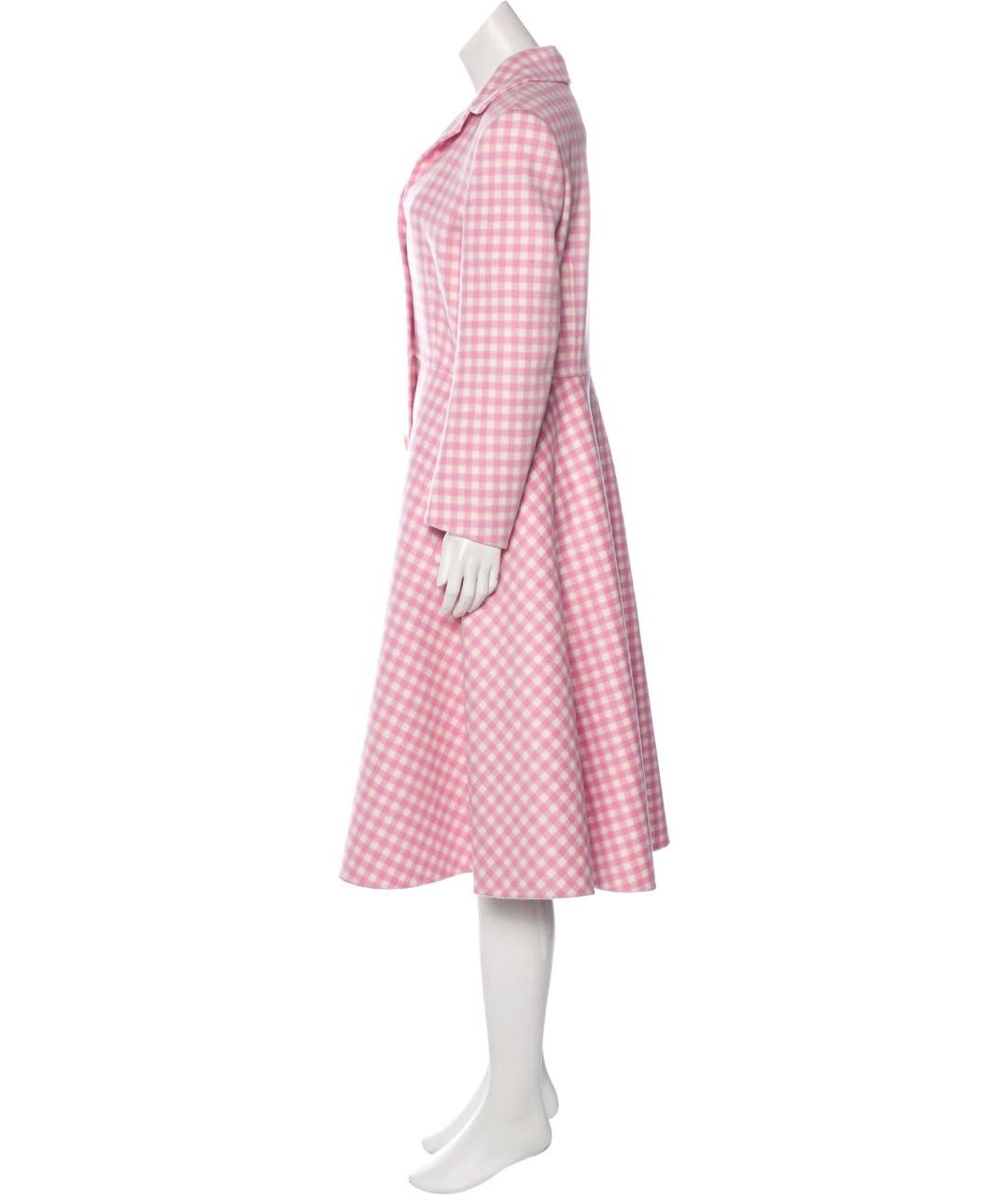 PRADA Розовое шерстяное пальто, фото 3