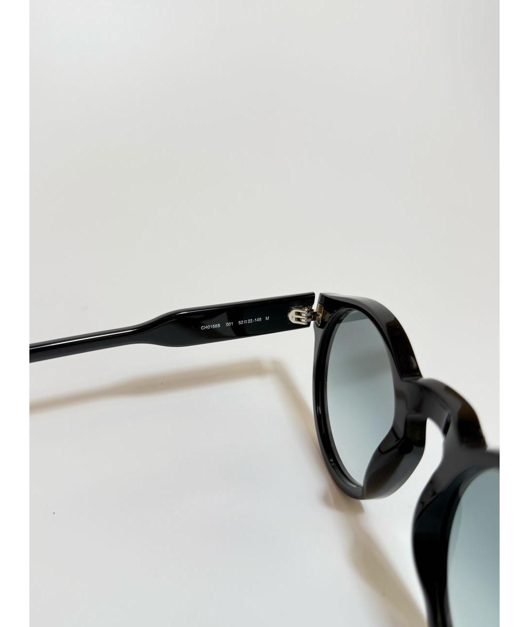 CHLOE Черные пластиковые солнцезащитные очки, фото 3