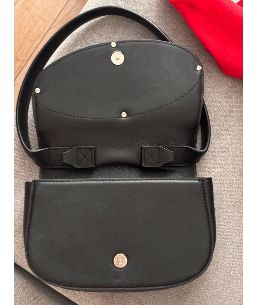 DIESEL Черная кожаная сумка через плечо, фото 3