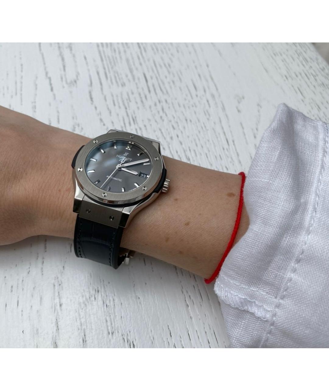 HUBLOT Серебряные платиновые часы, фото 4