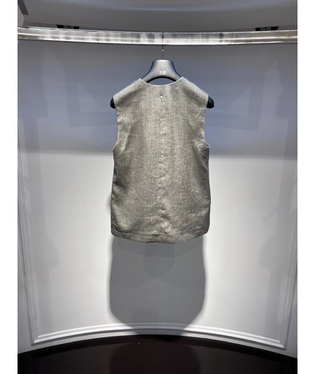 LORENA ANTONIAZZI Серый жилет, фото 3
