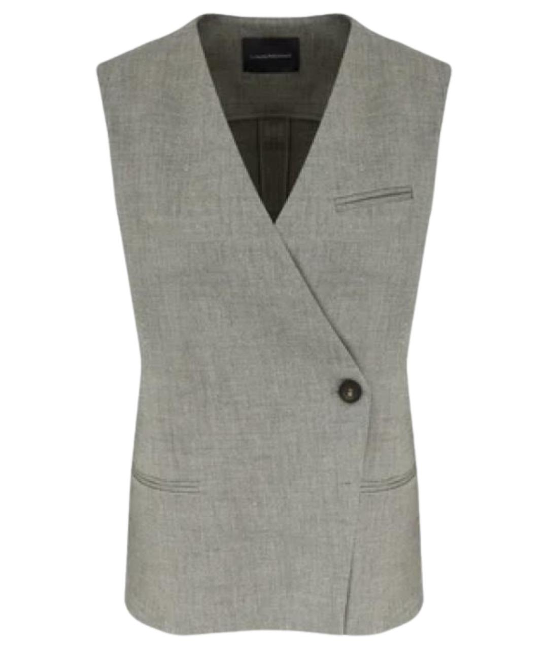 LORENA ANTONIAZZI Серый жилет, фото 1