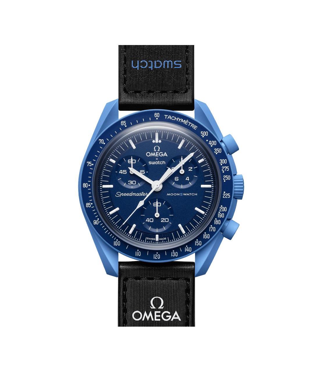 OMEGA Синие керамические часы, фото 1