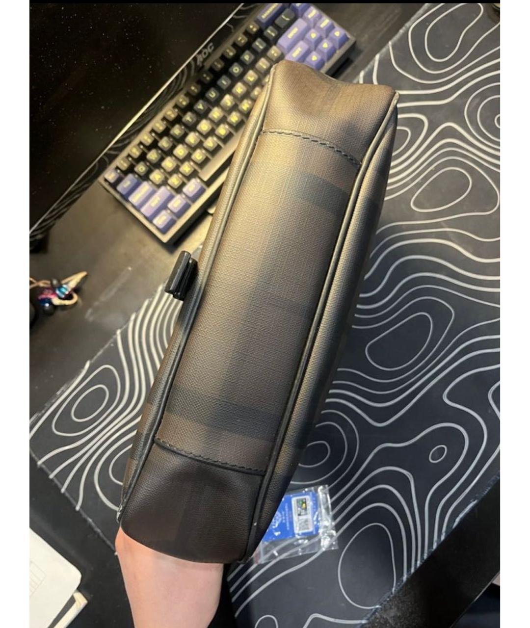 BURBERRY Антрацитовая барсетка, фото 5