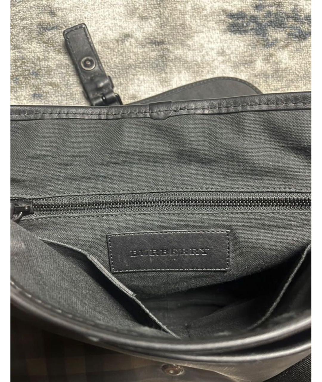 BURBERRY Антрацитовая барсетка, фото 3