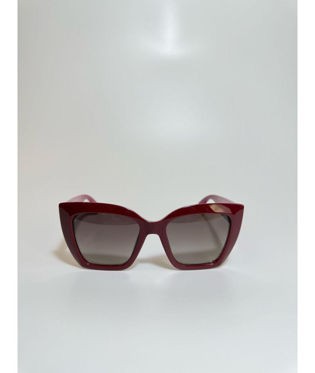 FURLA Бордовые пластиковые солнцезащитные очки, фото 6