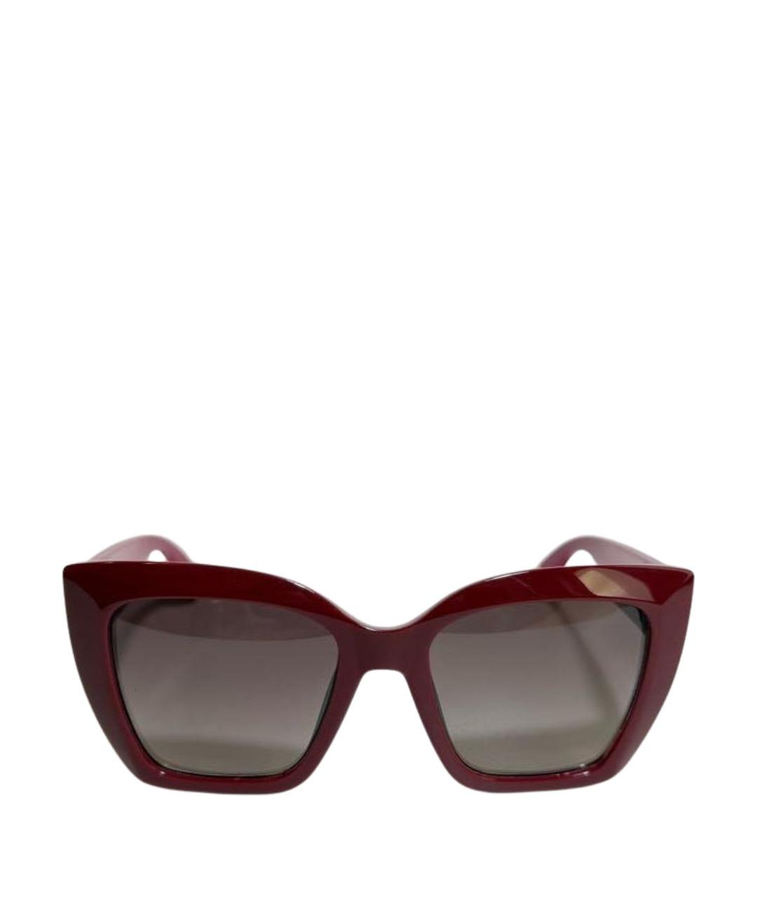 FURLA Бордовые пластиковые солнцезащитные очки, фото 1