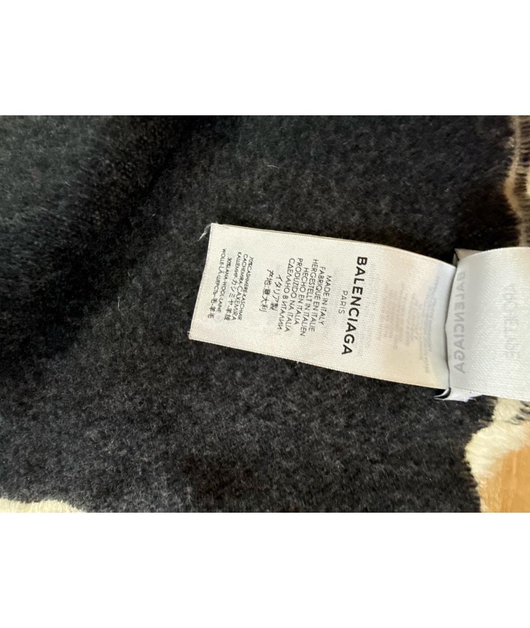 BALENCIAGA Мульти кашемировый шарф, фото 4