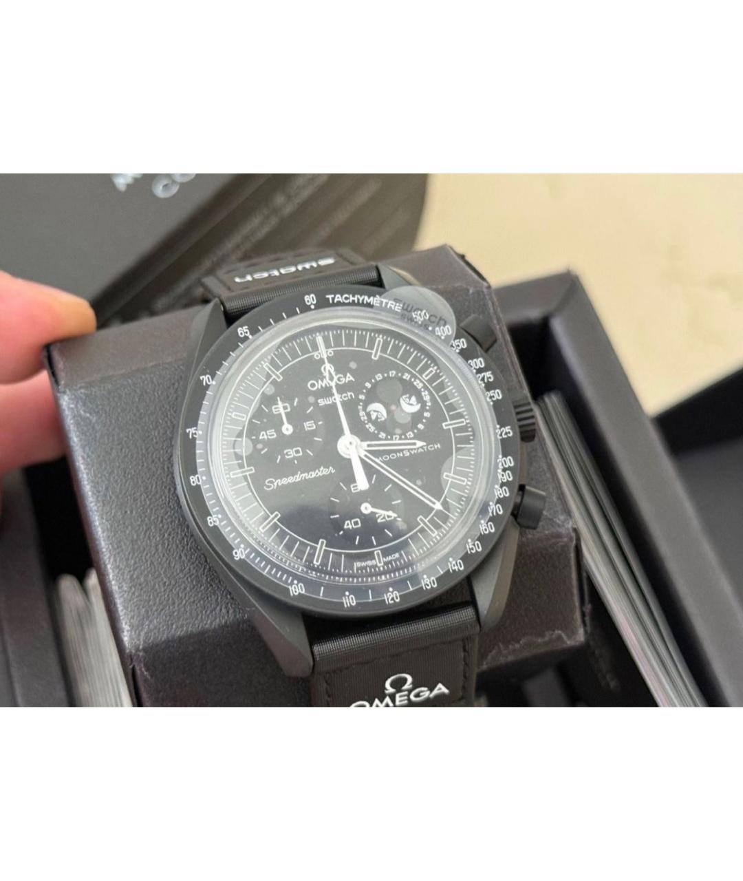 Swatch Черные керамические часы, фото 2