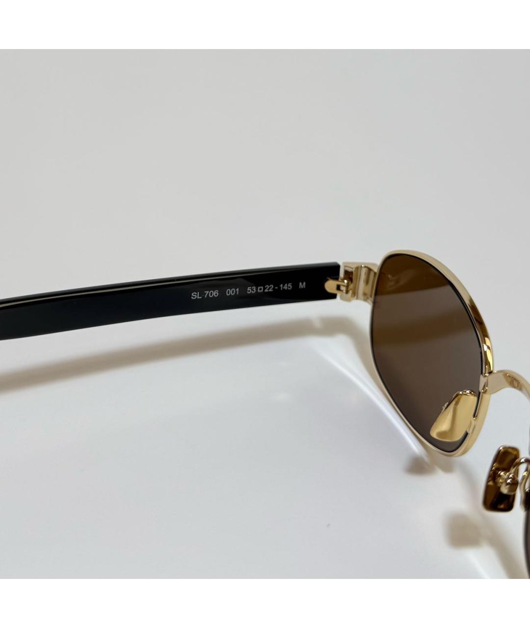 SAINT LAURENT Черные солнцезащитные очки, фото 3