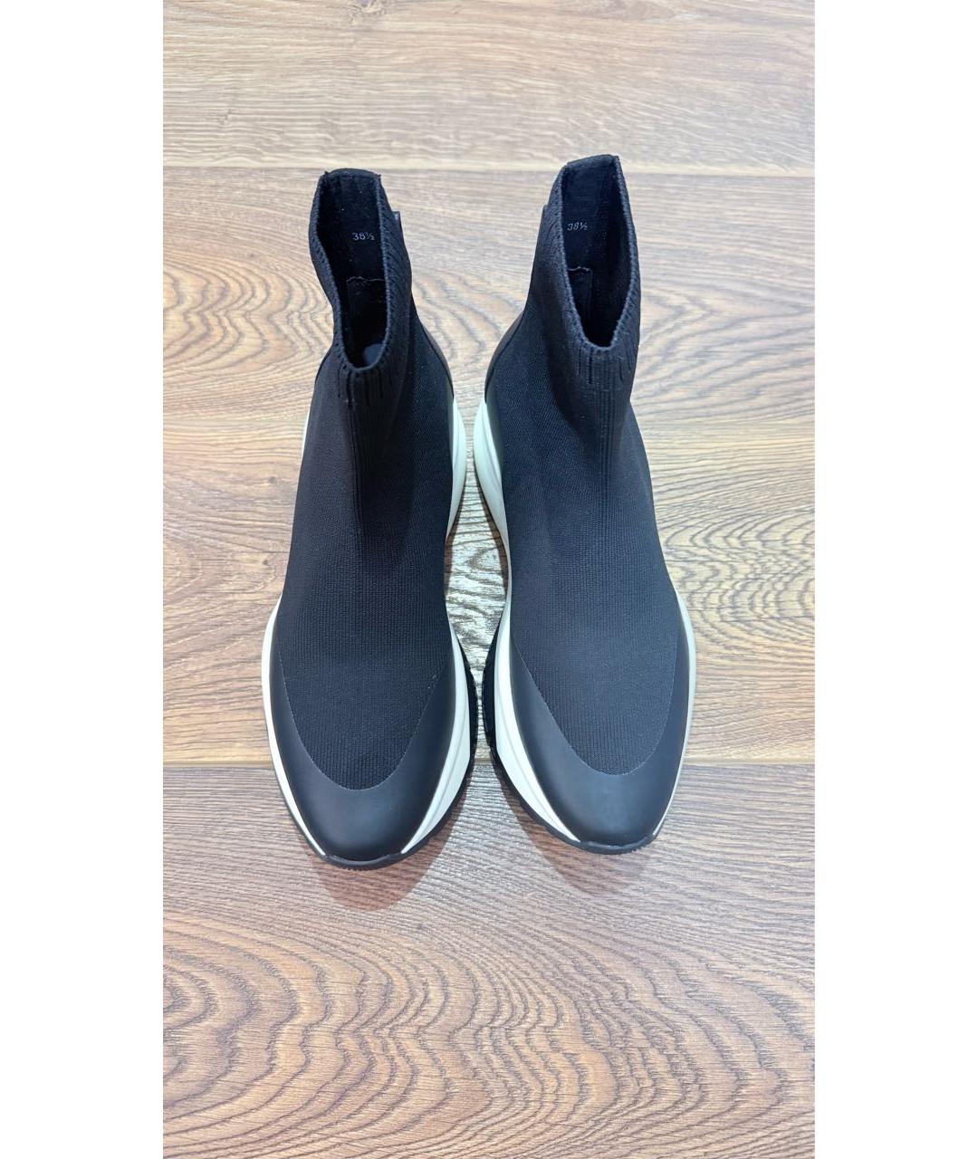 JIMMY CHOO Черные текстильные кеды, фото 3