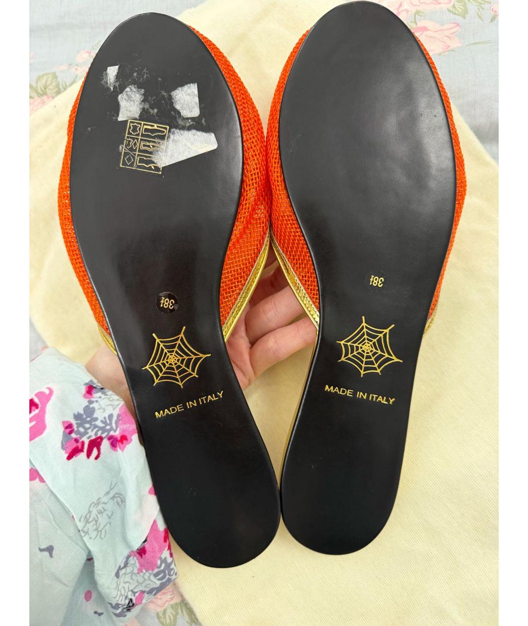 CHARLOTTE OLYMPIA Оранжевое сандалии, фото 3