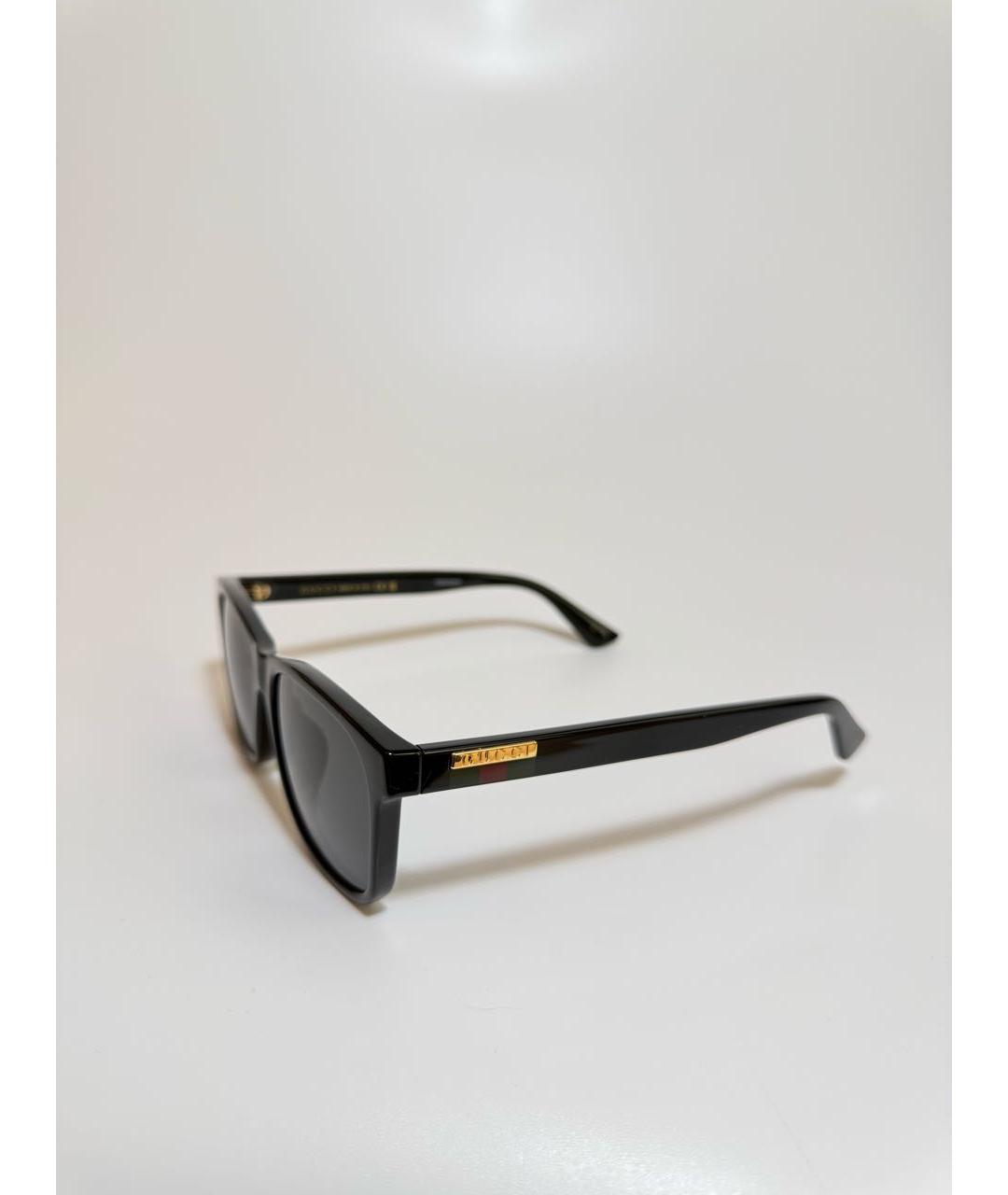 GUCCI Черные пластиковые солнцезащитные очки, фото 2