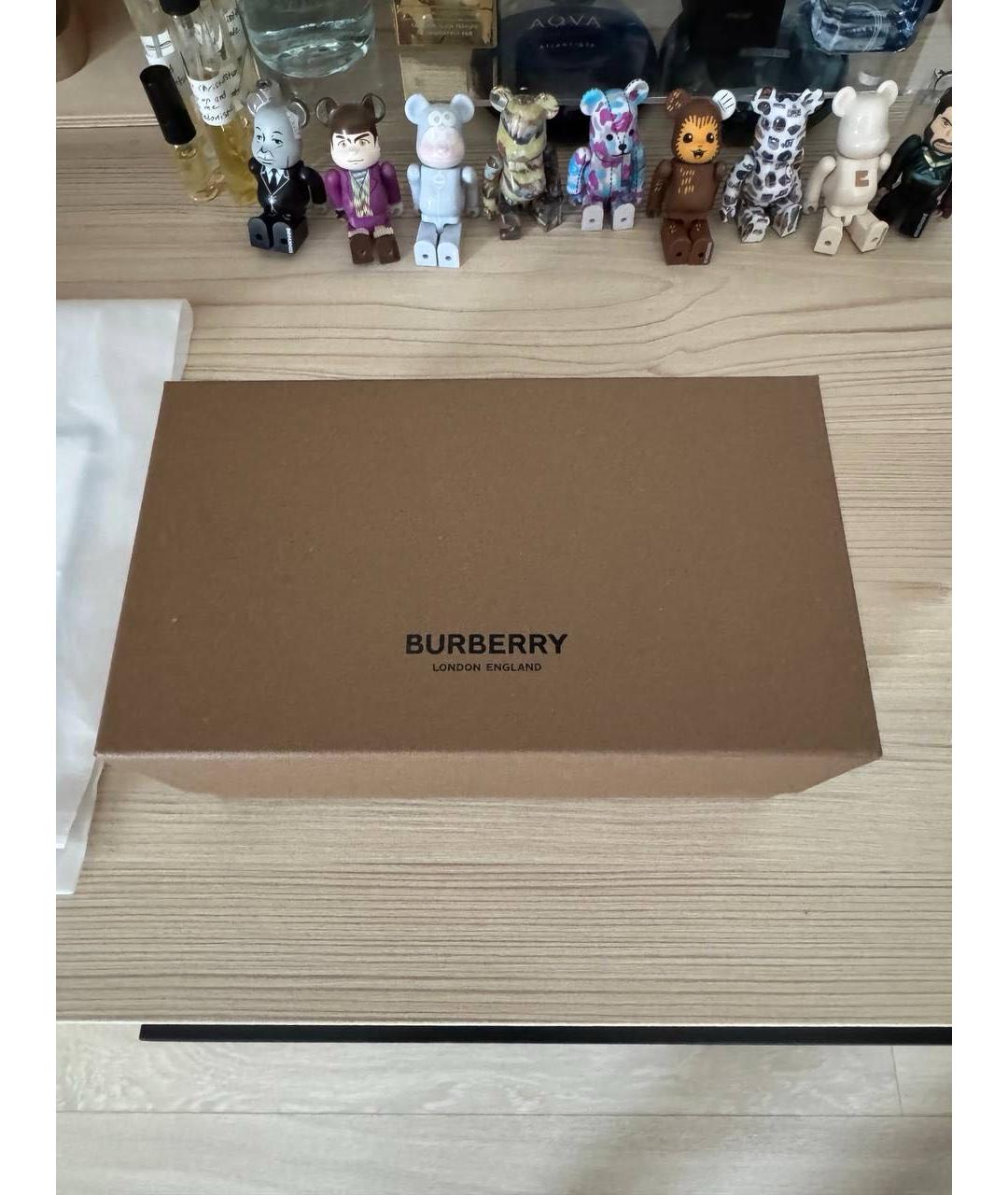 BURBERRY Черные пластиковые солнцезащитные очки, фото 6