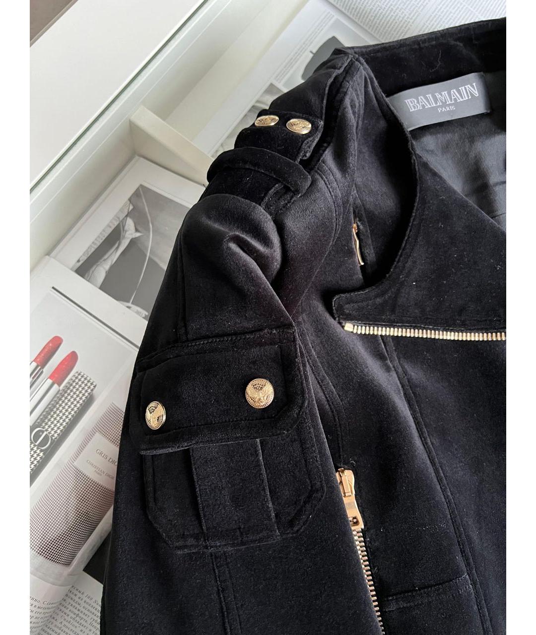 BALMAIN Черная куртка, фото 4