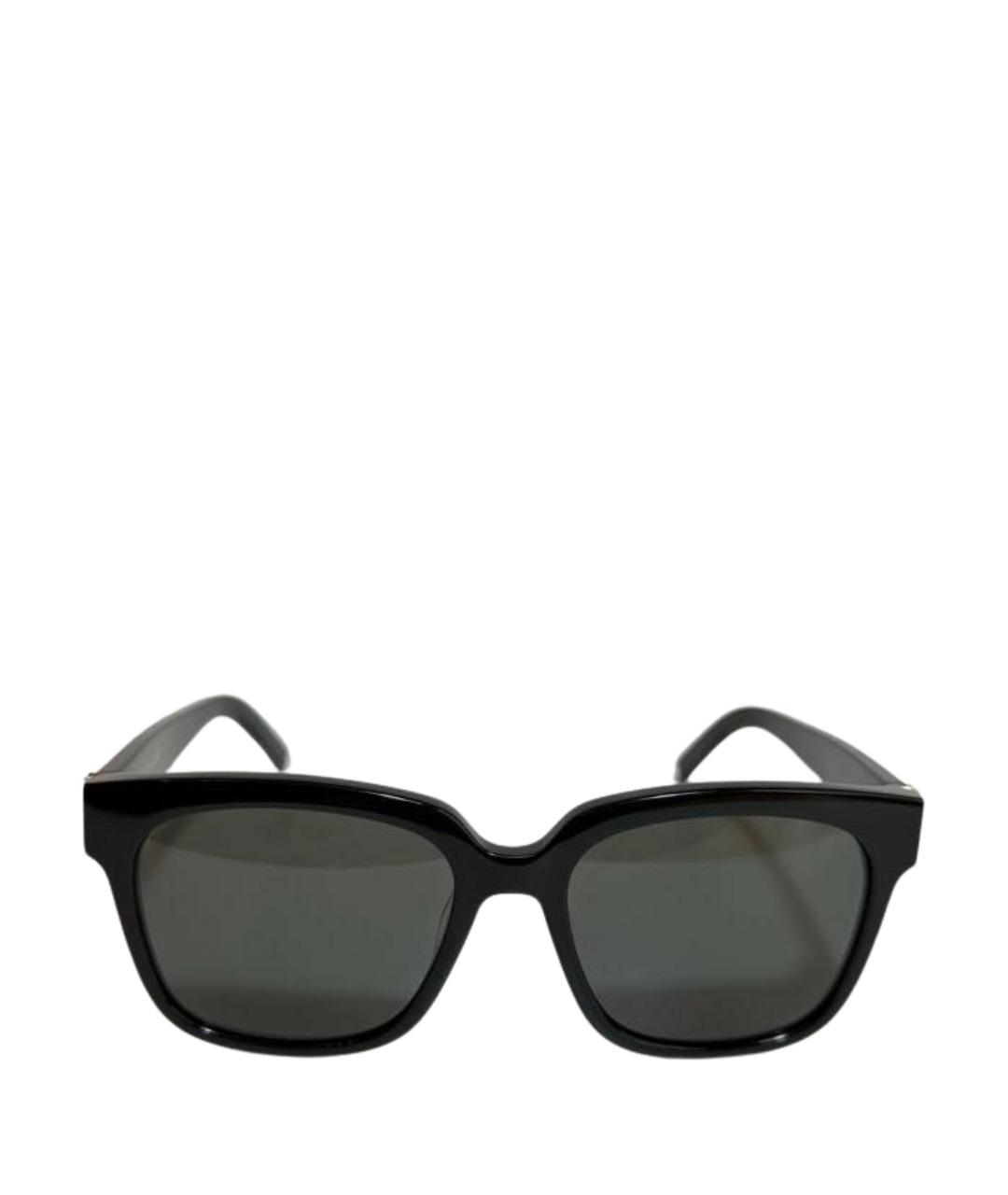 SAINT LAURENT Черные пластиковые солнцезащитные очки, фото 1