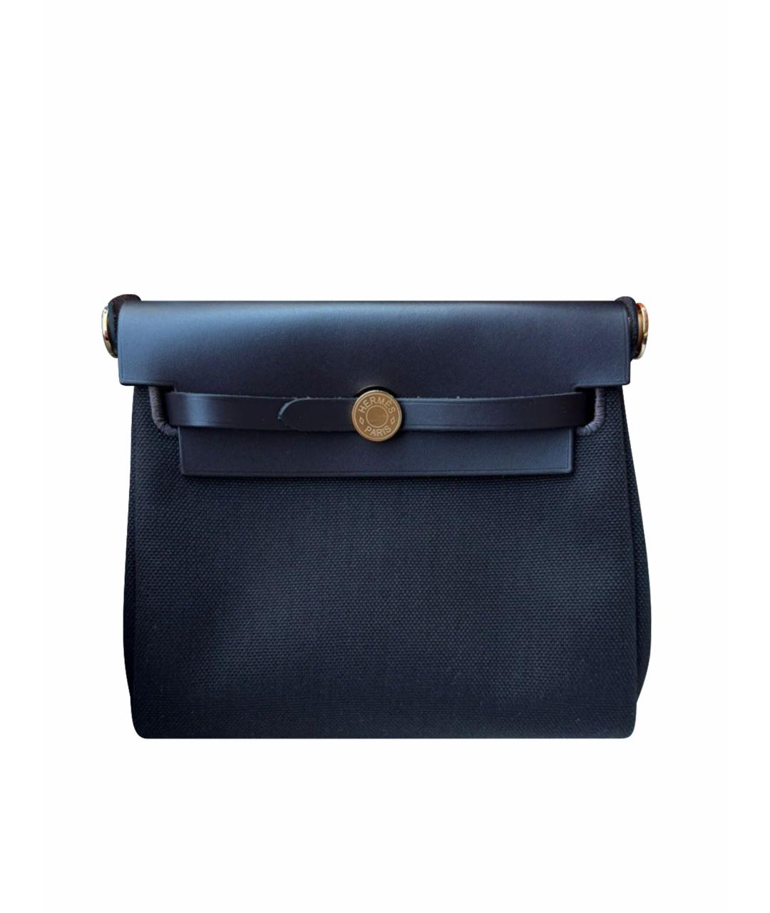 HERMES Коричневая тканевая сумка через плечо, фото 1