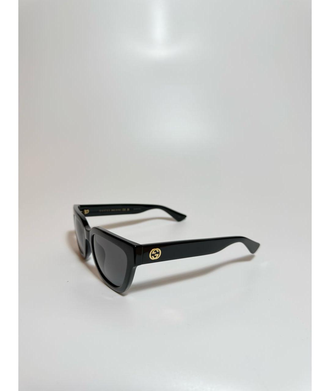 GUCCI Черные пластиковые солнцезащитные очки, фото 2